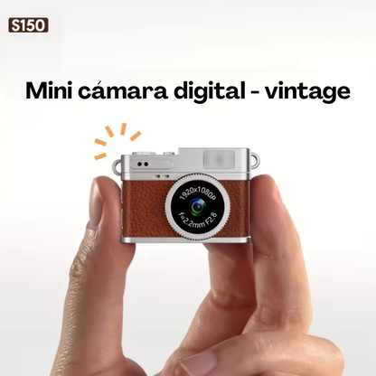 Mini cámara digital estilo vintage y retro
