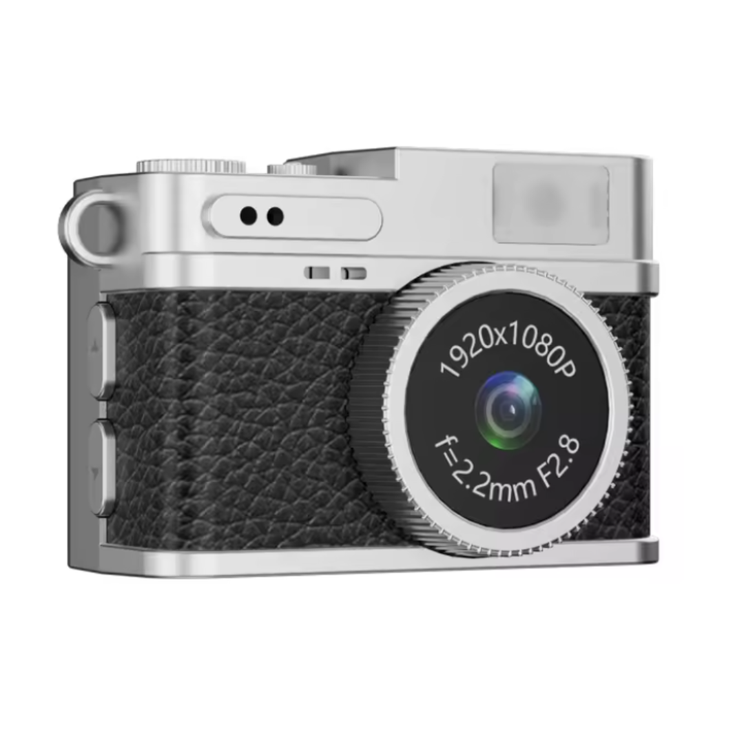 Mini cámara digital estilo vintage con tarjeta memoria de 8GB incluida - CAPTURA MOMENTOS ÚNICOS